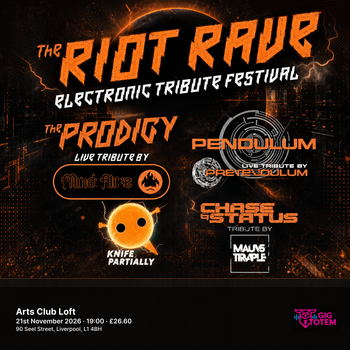 Riot Rave at ARTS CLUB on 21 November 2026 gig poster