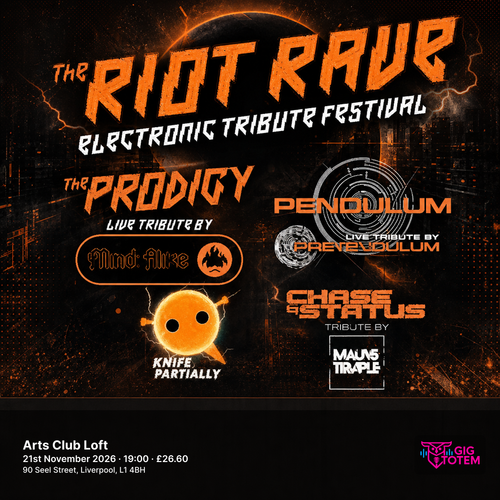 Riot Rave at ARTS CLUB on 21 November 2026 gig poster
