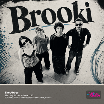 Brooki SELL EVERYTHING at The Abbey on 28 July 2026 gig poster
