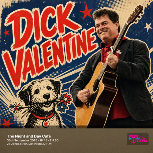 Dick Valentine at Night & Day Cafe on 30 September 2026 gig poster