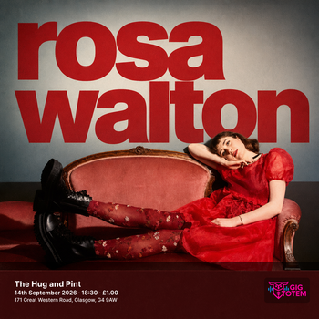 Rosa Walton at The Hug and Pint on 14 September 2026 gig poster