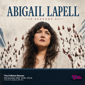 Abigail Lapell at The Folklore Rooms on 16 November 2026 gig poster
