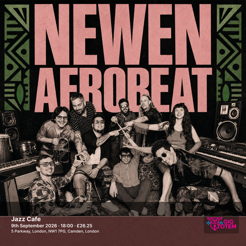 Newen Afrobeat at Jazz Cafe on 9 September 2026 gig poster