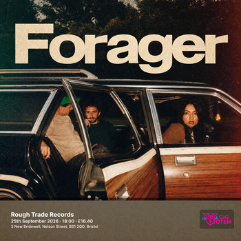 FORAGER at Rough Trade on 25 September 2026 gig poster