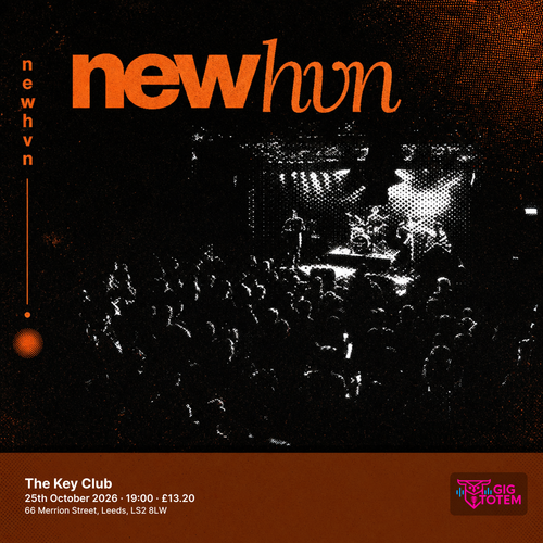Newhvn HAAL at The Key Club on 25 October 2026 gig poster