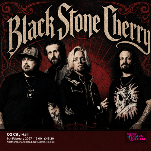 BLACK STONE CHERRY at O2 City Hall on 9 February 2027 gig poster