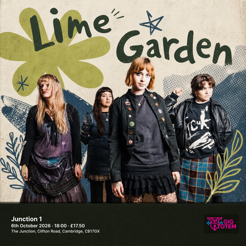 Lime Garden at Junction 1 on 6 October 2026 gig poster