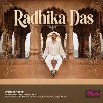 Radhika Das at Eventim Apollo on 18 October 2026 gig poster
