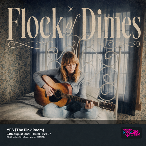 Flock Of Dimes at YES (The Pink Room) on 24 August 2026 gig poster