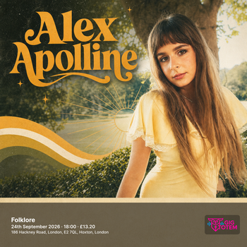 Alex Apolline at Folklore on 24 September 2026 gig poster