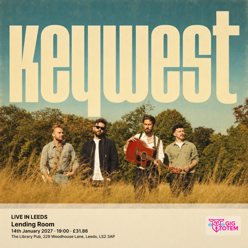 KEYWEST - LIVE IN LEEDS KeyWest at Lending Room on 14 January 2027 gig poster