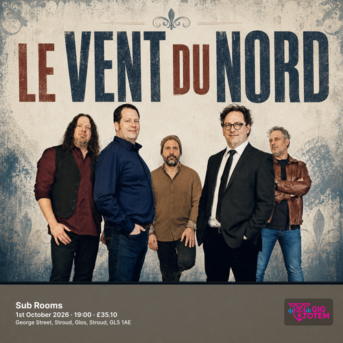 Le Vent Du Nord at Sub Rooms on 1 October 2026 gig poster