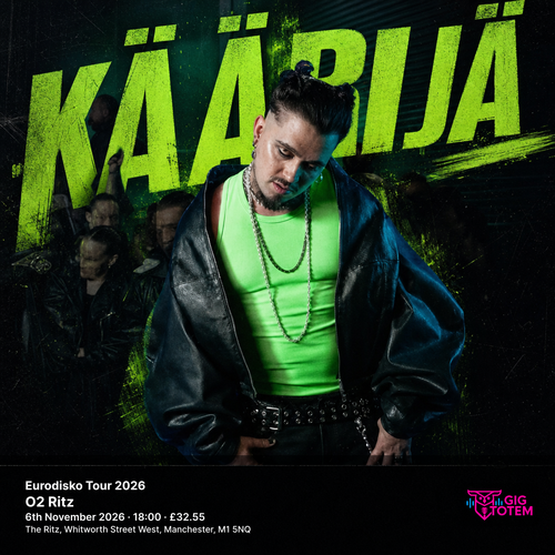 KAARJA - Eurodisko Tour 2026 KAARJA, July Jones, Little Sis Nora, KÄÄRIJÄ at O2 Ritz Manchester on 6 November 2026 gig poster