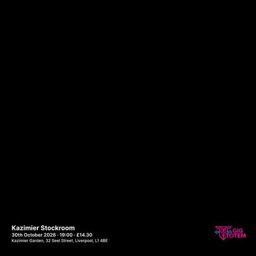 Girl Group at Kazimier Stockroom on 30 October 2026 gig poster