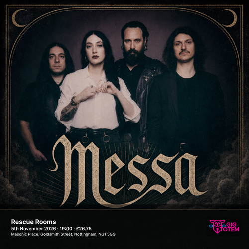 Messa The Night Eternal at Rescue Rooms on 5 November 2026 gig poster