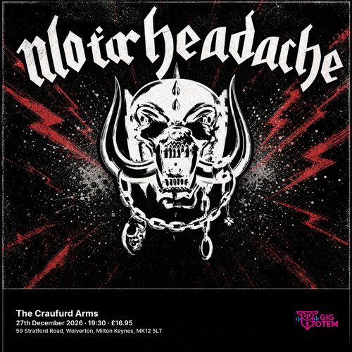 Motorheadache at The Craufurd Arms on 27 December 2026 gig poster
