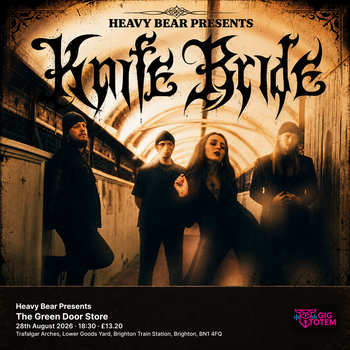 Heavy Bear Presents: Knife Bride KNIFE BRIDE, Chvpters at Green Door Store on 28 August 2026 gig poster