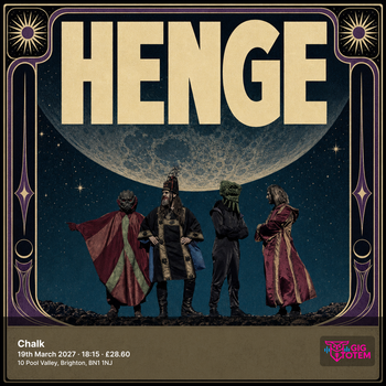Henge at Chalk on 19 March 2027 gig poster