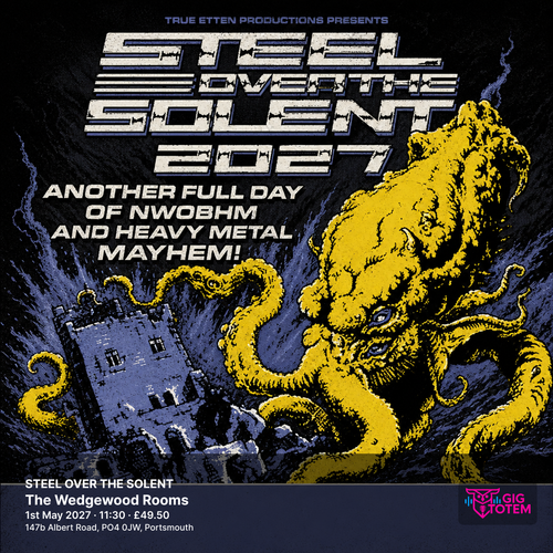 STEEL OVER THE SOLENT Avenger, Truffle at The Wedgewood Rooms on 1 May 2027 gig poster