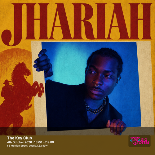 Jhariah at The Key Club on 4 October 2026 gig poster