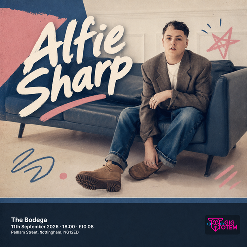 Alfie Sharp at The Bodega on 11 September 2026 gig poster