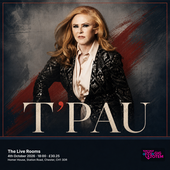T'Pau at The Live Rooms on 4 October 2026 gig poster