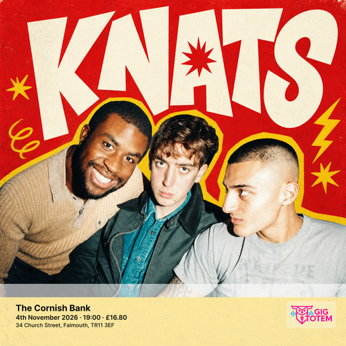 Knats at The Cornish Bank on 4 November 2026 gig poster