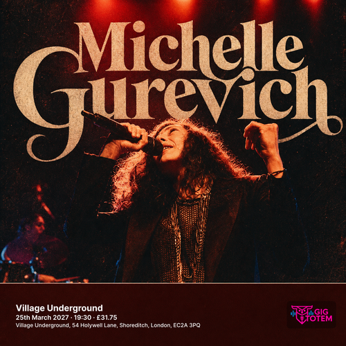 Michelle Gurevich at Village Underground on 25 March 2027 gig poster