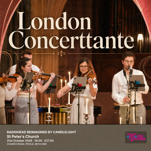 RADIOHEAD REIMAGINED BY CANDLELIGHT London Concertante at St Peter's Church on 31 October 2026 gig poster