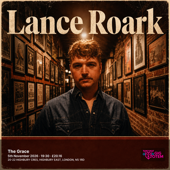 Lance Roark at The Grace on 5 November 2026 gig poster