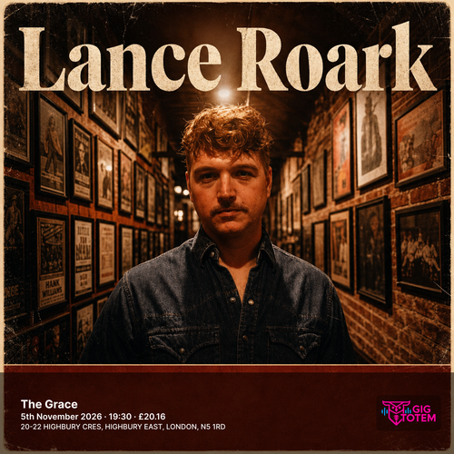Lance Roark at The Grace on 5 November 2026 gig poster