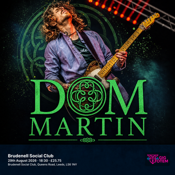 Dom Martin at Brudenell Social Club on 29 August 2026 gig poster