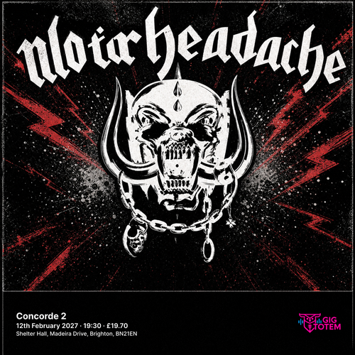 Motorheadache at Concorde 2 on 12 February 2027 gig poster