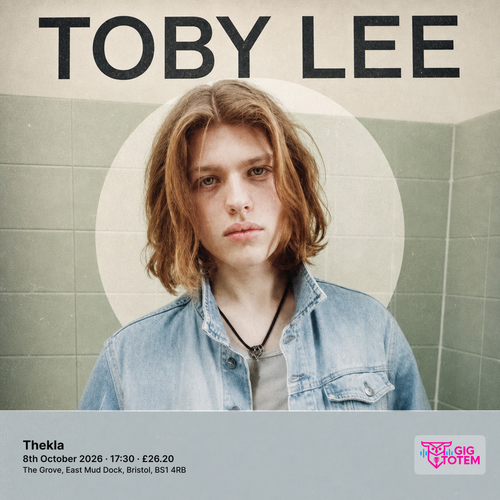 Toby Lee at Thekla on 8 October 2026 gig poster