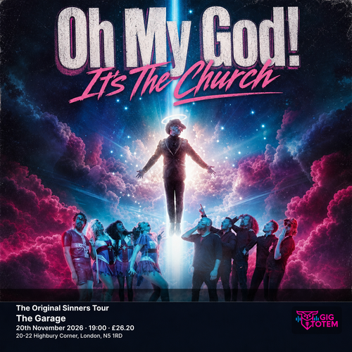 THE ORIGINAL SINNERS TOUR OH MY GOD! IT'S THE CHURCH november 2026 tour poster