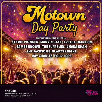 MOTOWN DAY PARTY at Arts Club on 27 February 2027 gig poster