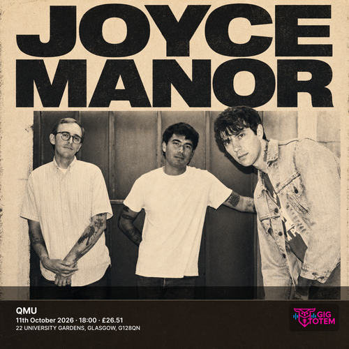 Joyce Manor at QMU on 11 October 2026 gig poster