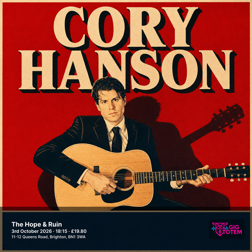 Cory Hanson at The Hope & Ruin on 3 October 2026 gig poster