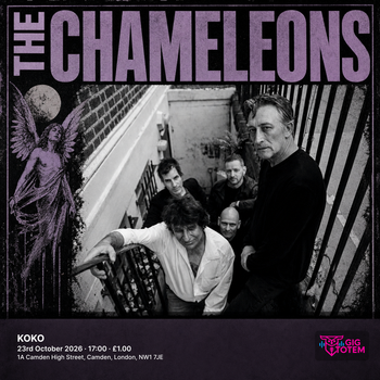Chameleons Lol Tolhurst at KOKO on 23 October 2026 gig poster