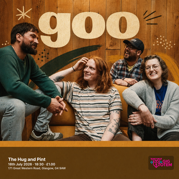 goo at The Hug and Pint on 18 July 2026 gig poster