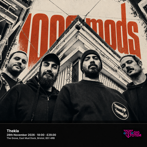 1000Mods Frog Lord at Thekla on 28 November 2026 gig poster