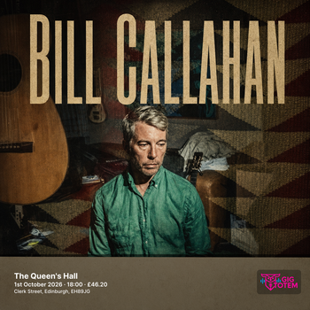 Bill Callahan at The Queen's Hall on 1 October 2026 gig poster