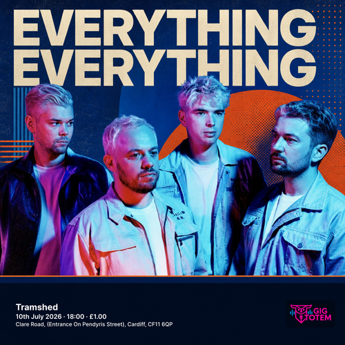 Everything Everything Do Nothing at Tramshed on 10 July 2026 gig poster