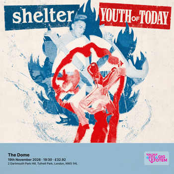 Youth Of Today Bad Beat at The Dome on 19 November 2026 gig poster