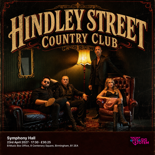 Hindley Street Country Club at Symphony Hall on 23 April 2027 gig poster