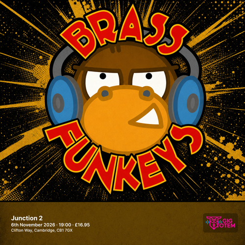 The Brass Funkeys at Junction 2 on 6 November 2026 gig poster