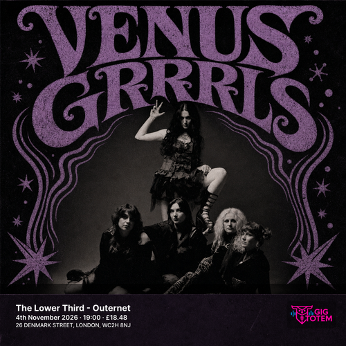 Venus Grrrls at The Lower Third on 4 November 2026 gig poster