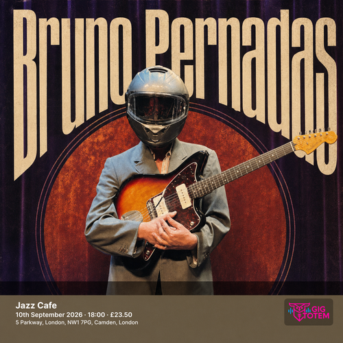 Bruno Pernadas at Jazz Cafe on 10 September 2026 gig poster