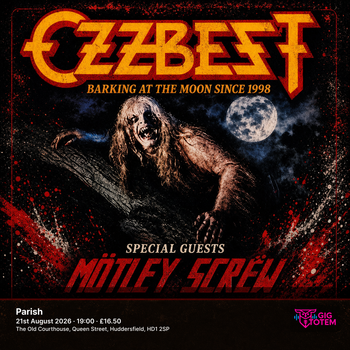 Ozzbest + Motley Screw at Parish on 21 August 2026 gig poster