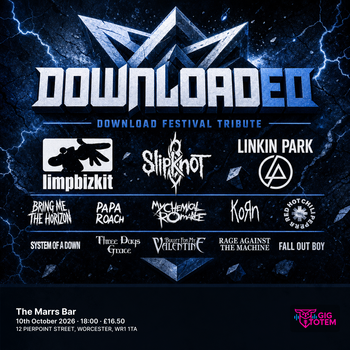 Downloaded - Download Festival tribute at The Marrs Bar on 10 October 2026 gig poster